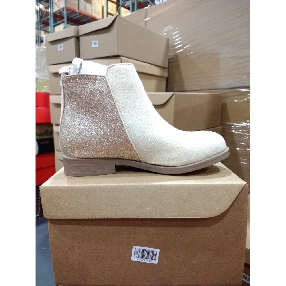 Monsoon Kids' Glitter Ankle Boots Beige Size: 13